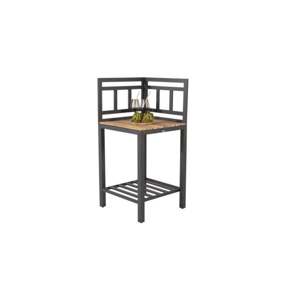 Paris Prix Meuble d'Angle Cuisine d'Extérieur  Mexico  127cm Noir