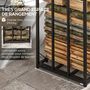 Voir la diapositive 5 : OUTSUNNY Abri-bûches pour bois de chauffage stockage extérieur du bois en métal et polycarbonate 185 x 67 x 185 cm noir