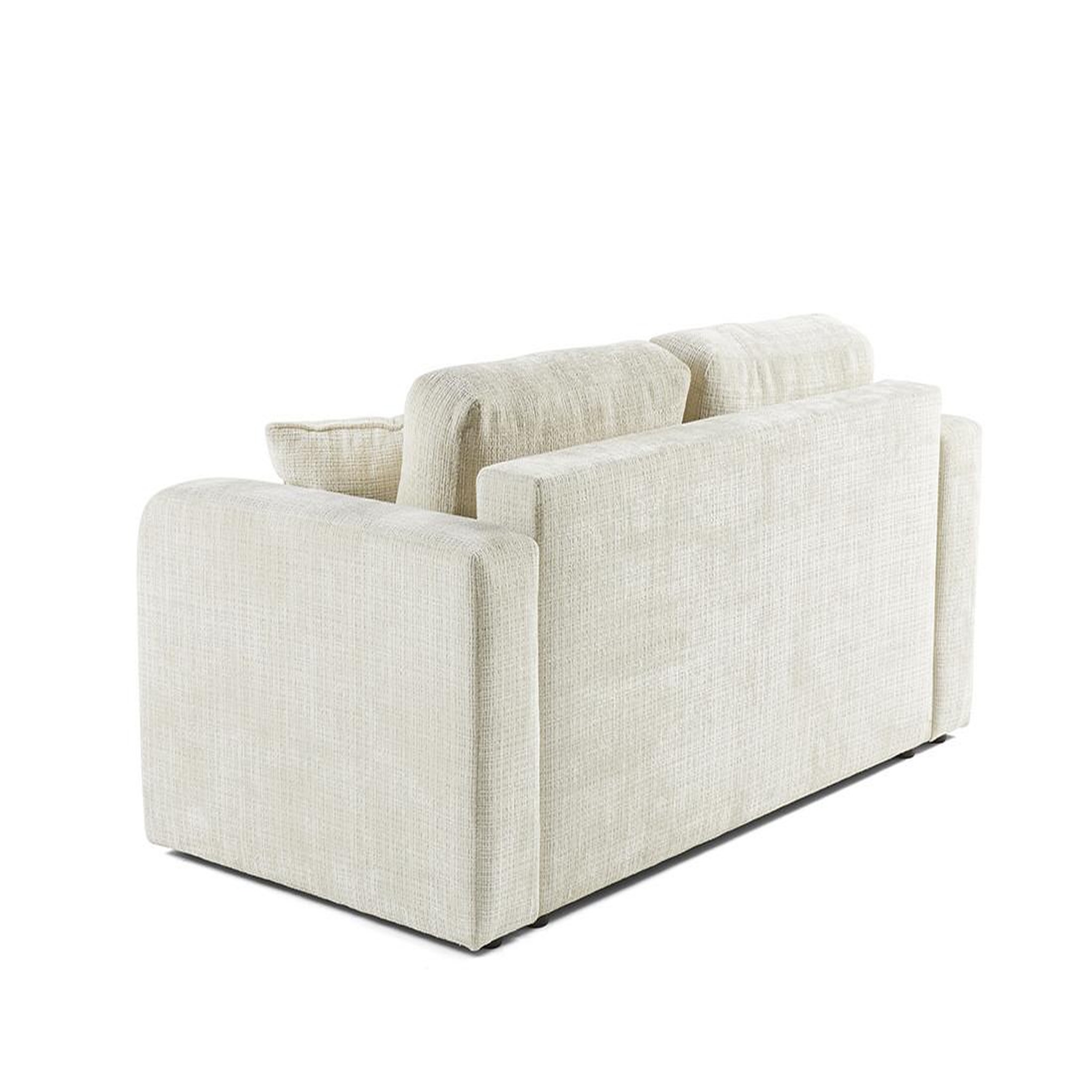 Voir la diapositive 5 : BEST MOBILIER Miro - canapé droit 2 places - en velours texturé