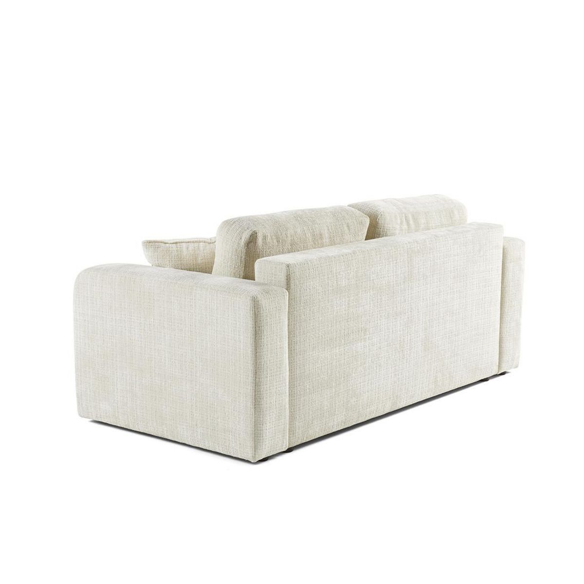 BEST MOBILIER Miro - canapé droit 2 places - en velours texturé