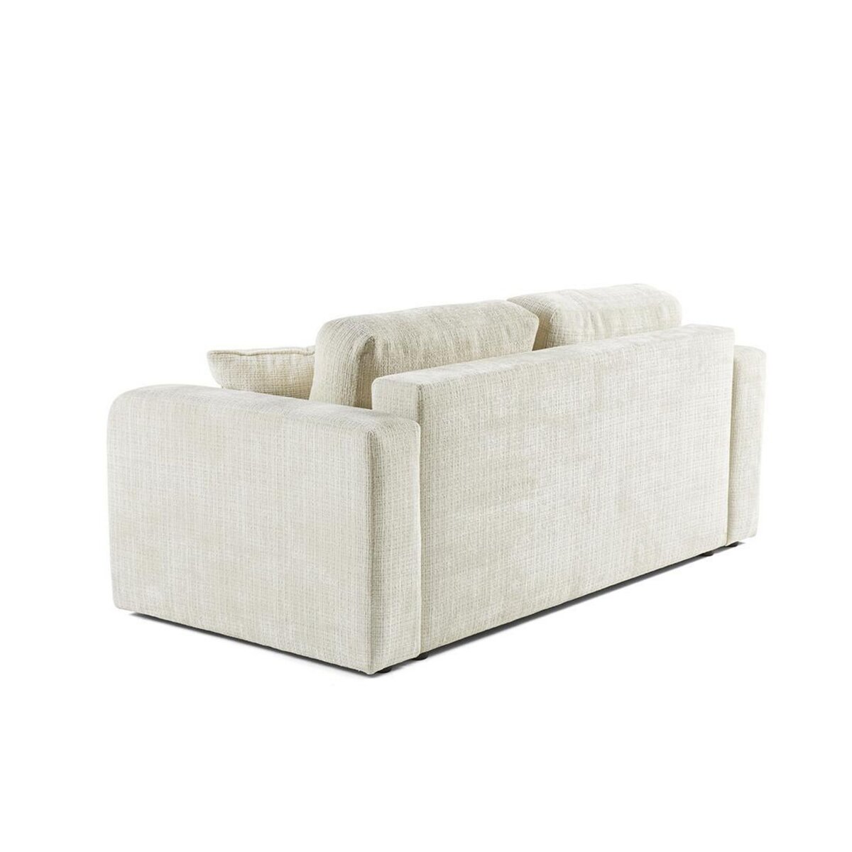 BEST MOBILIER Miro - canapé droit 2 places - en velours texturé