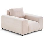 LISA DESIGN Garance - fauteuil en velours côtelé. Coloris disponibles : Gris, Vert, Beige, Bleu, Orange