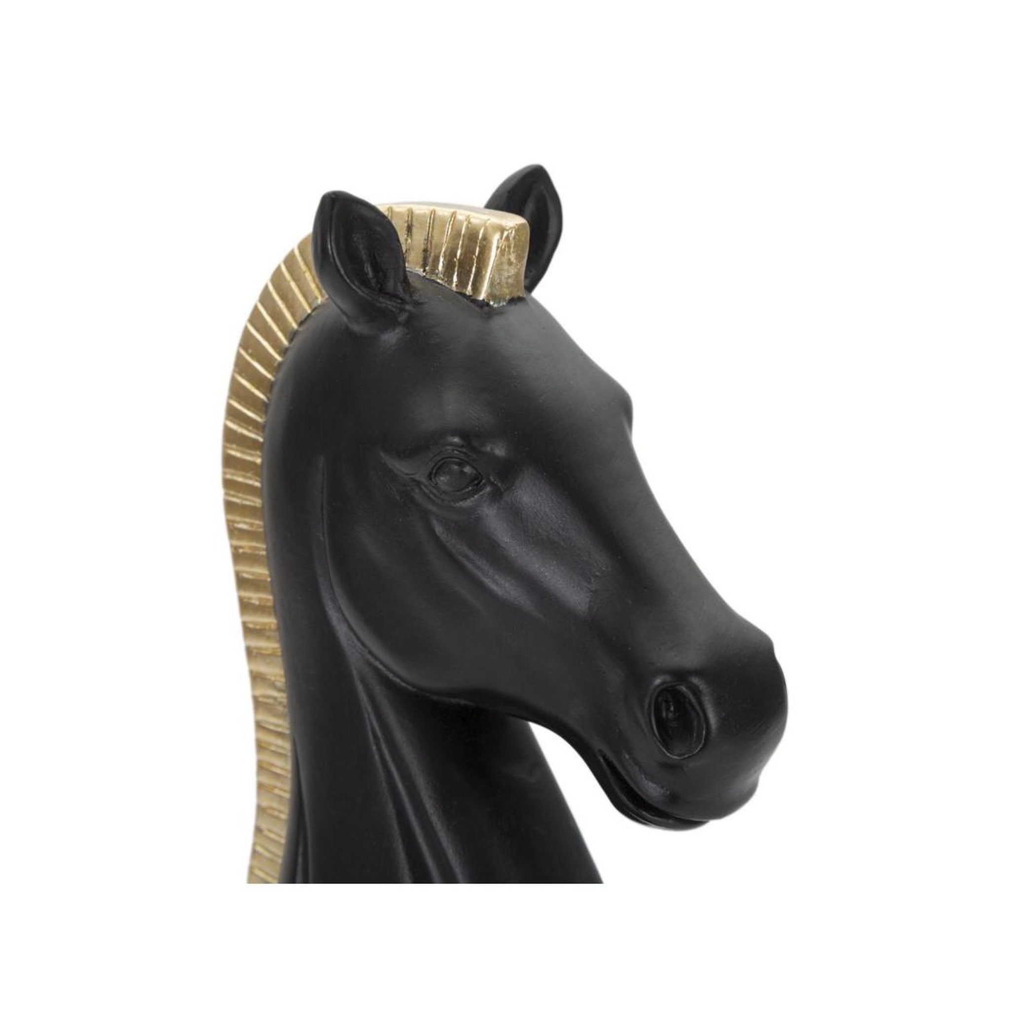 Voir la diapositive 3 : Paris Prix Pièce d'échec en résine  cavalier  19cm noir