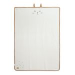 Petit Béguin Couverture bébé en tricot Hello Baby. Coloris disponibles : Beige