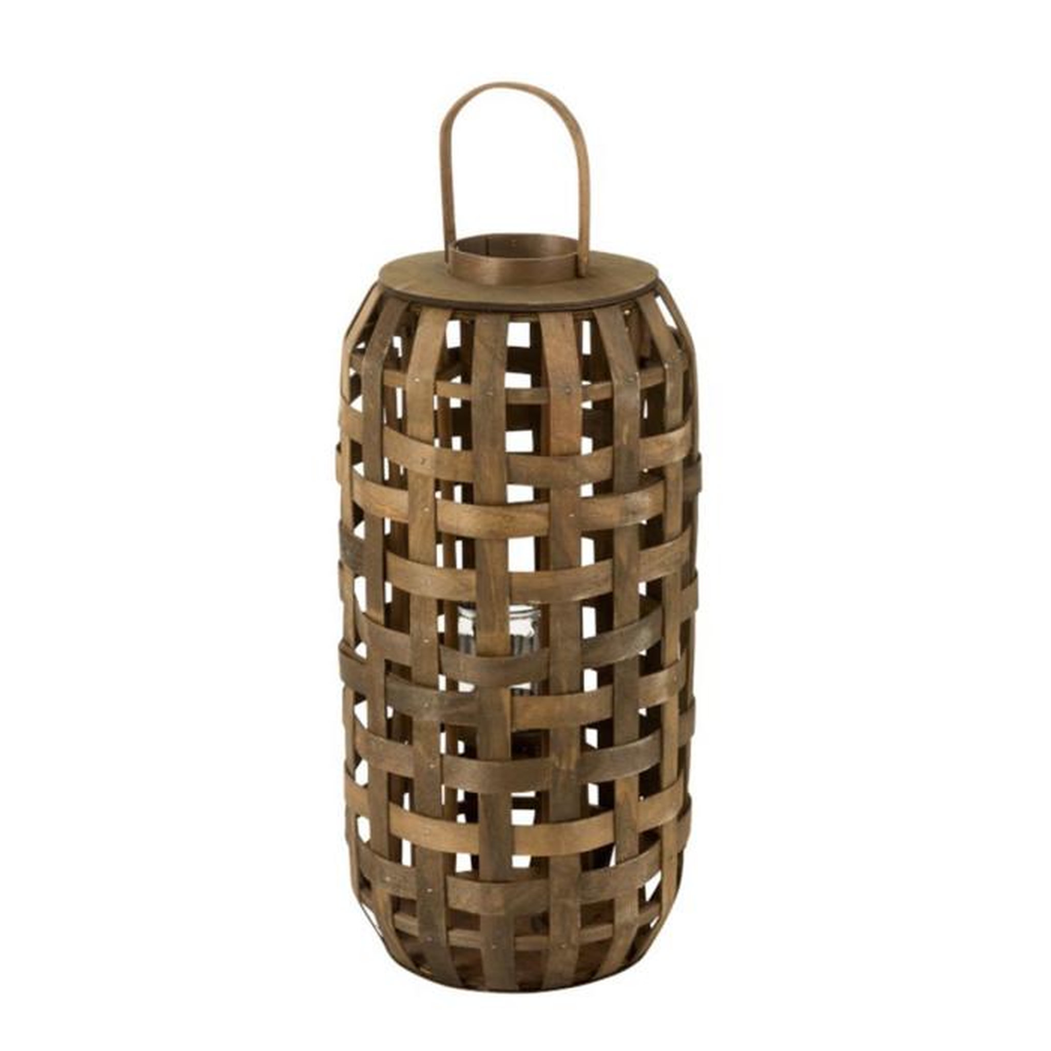 Voir la diapositive 1 : Paris Prix Lanterne Déco en Bois  Anoy  68cm Naturel