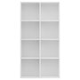 VIDAXL Bibliotheque/Buffet Blanc 66x30x130 cm Bois d'ingenierie