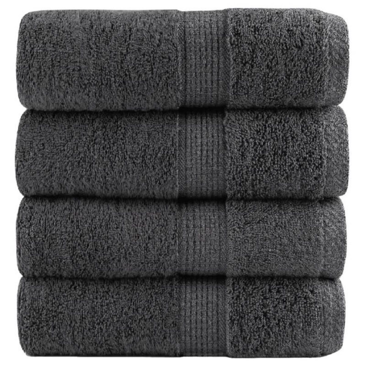 VIDAXL Serviettes d invité de qualité supérieure SOLUND 4 pcs 600 g m²