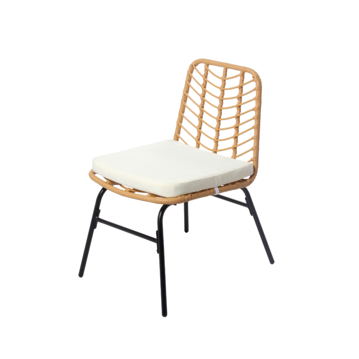 CONCEPT USINE Salon de jardin 2 places effet rotin TOLEDE