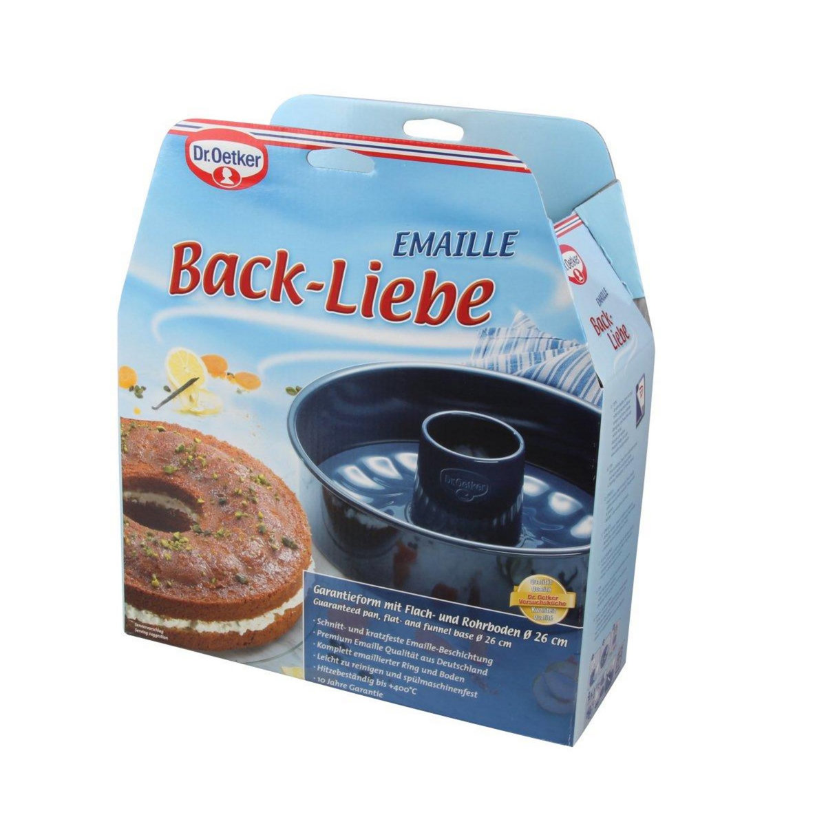 DR.OETKER Moule à manqué et savarin double fond 26 cm Dr. Oetker Back Liebe