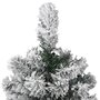 Voir la diapositive 4 : VIDAXL Sapin de Noël artificiel a charnieres avec neige floquee 120 cm