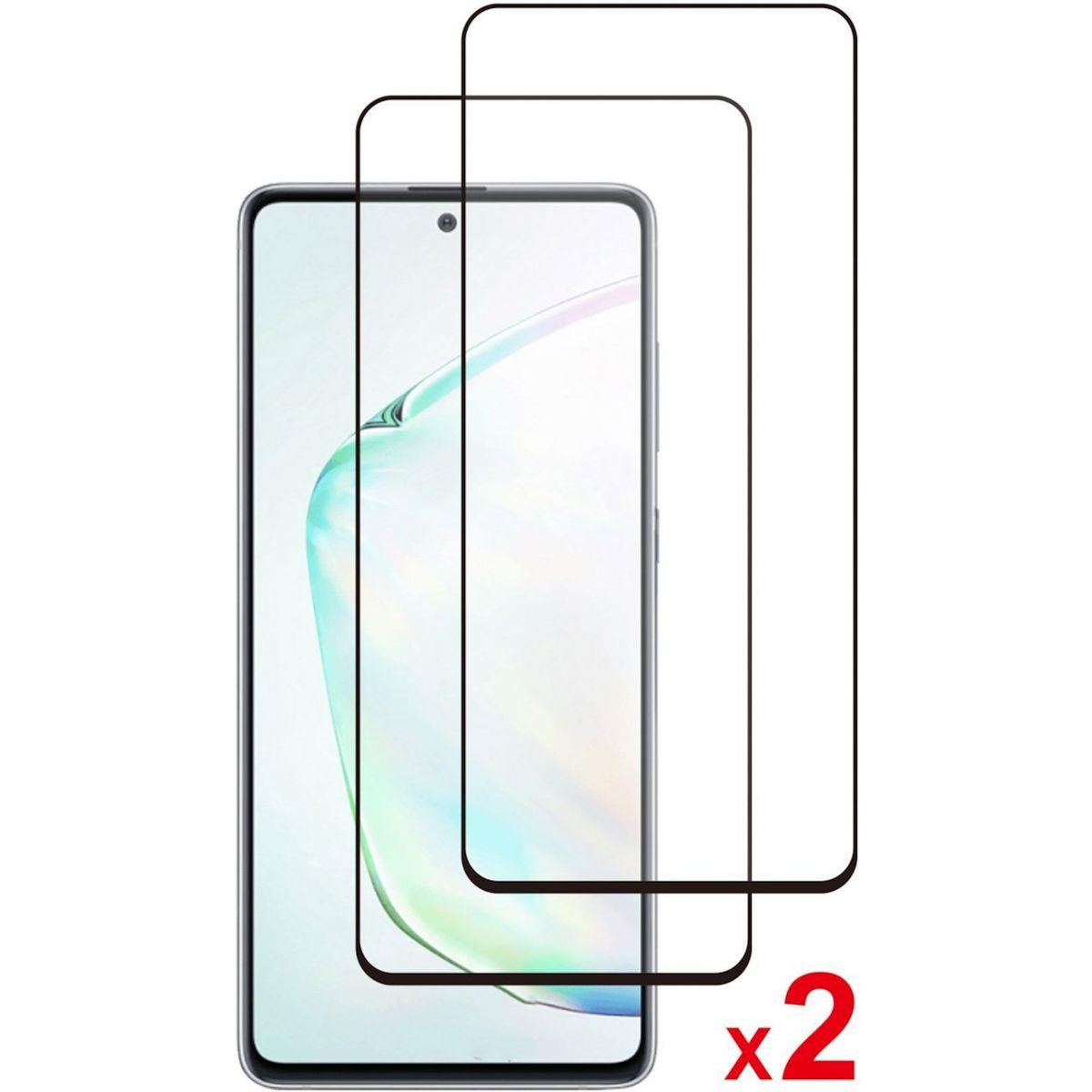 ESSENTIEL B Protège écran Samsung Note 10 Lite Verre trempé x2