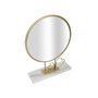 Voir la diapositive 2 : Paris Prix Miroir sur Pied en Marbre  Hearts  39cm Or