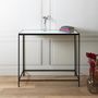 Voir la diapositive 4 : Paris Prix Console Design en Verre  Felicity  100cm Noir & Blanc