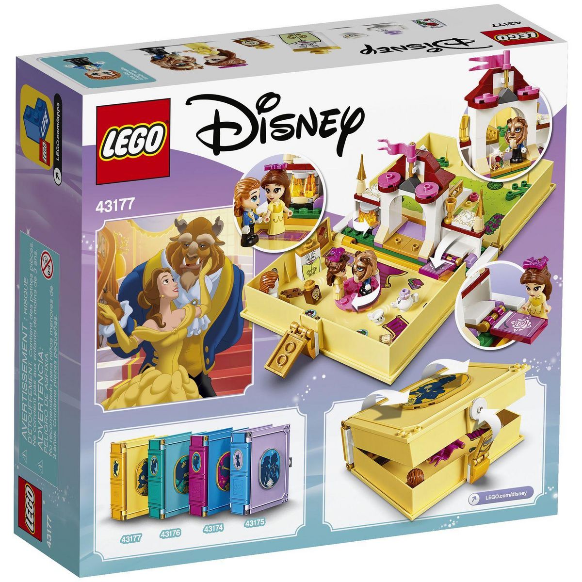 LEGO Princesses Disney 43177- Les Aventures de belle dans un livre de contes