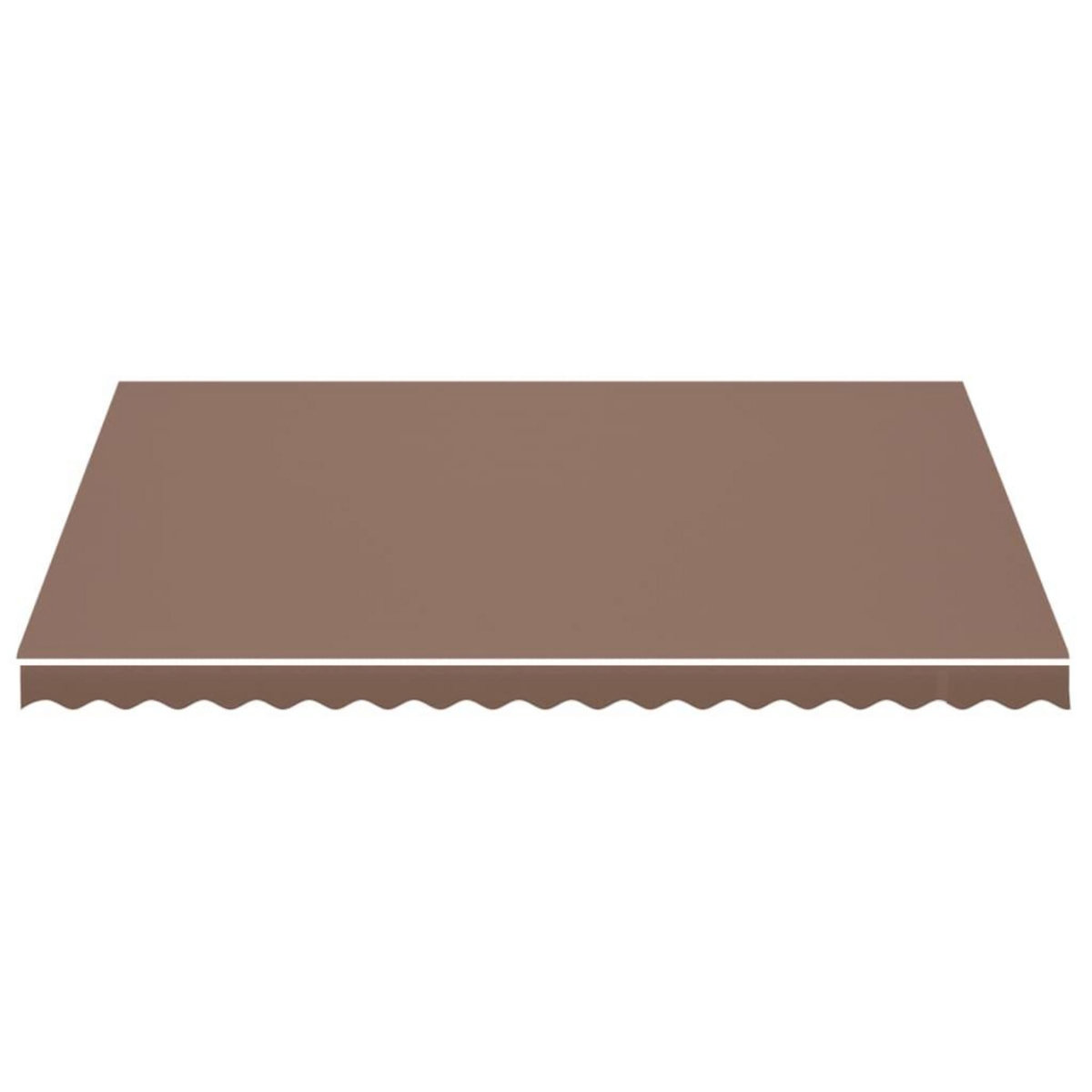 VIDAXL Tissu de remplacement pour auvent Marron 4,5x3,5 m