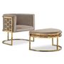 Voir la diapositive 3 : Paris Prix Fauteuil Arrondi Design  Neyho  75cm Vert