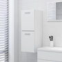 Voir la diapositive 1 : VIDAXL Armoire de salle de bain Blanc 30x30x80 cm Bois d'ingenierie