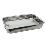 ELO Plat four en inox rectangulaire 27,5 x 20,4 x 6 cm en extérieur Elo Edition Red