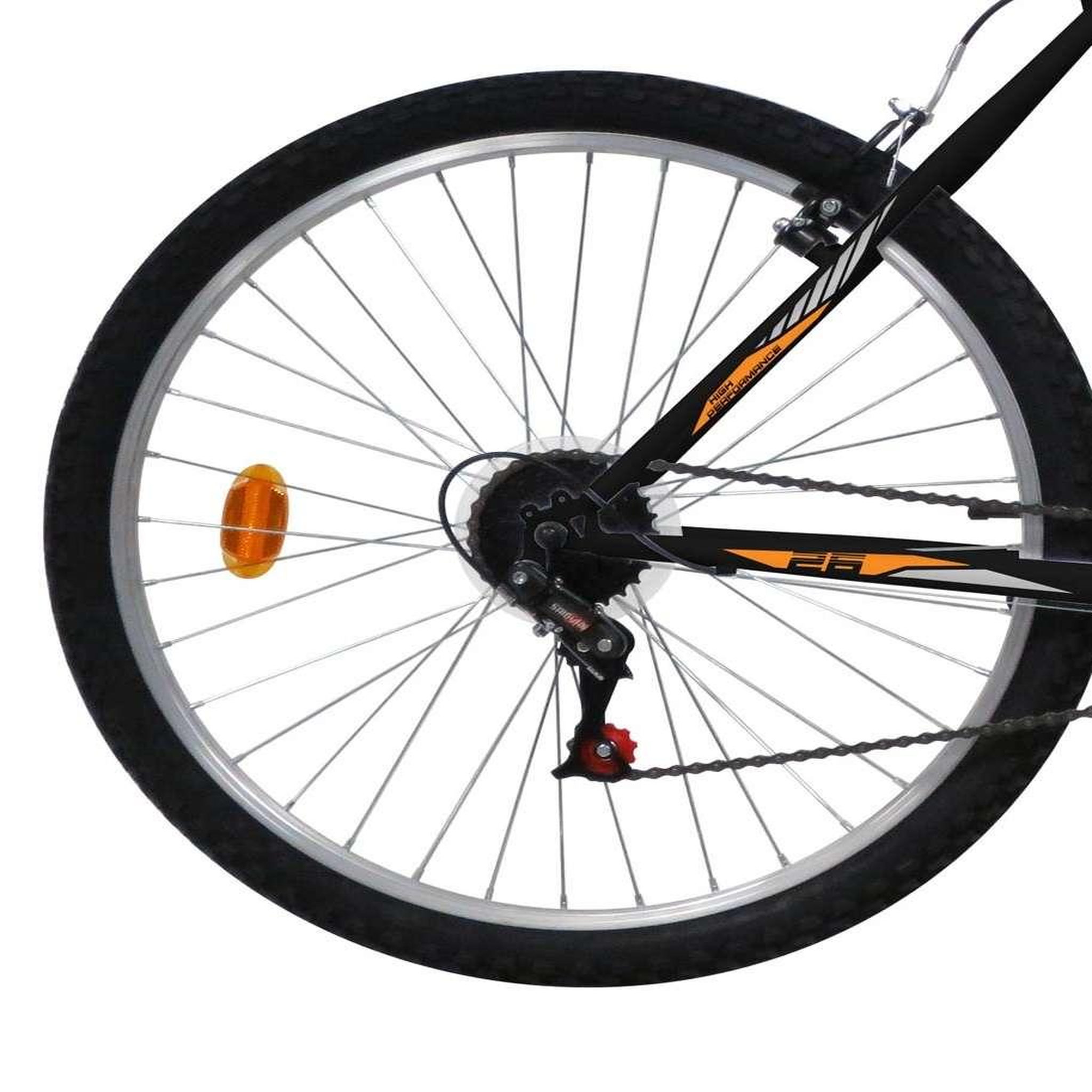 Voir la diapositive 2 : FREERIDER Vélo VTT 26'' Rigide Homme - Modèle   Vulcan/ Freerider  - Cadre acier - 18 vitesses – Poignées Tournantes - Freins V-Brake et Jantes en aluminium