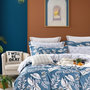 Voir la diapositive 1 : Home collection Parure housse de couette 100 % coton 57 fils Azuralis