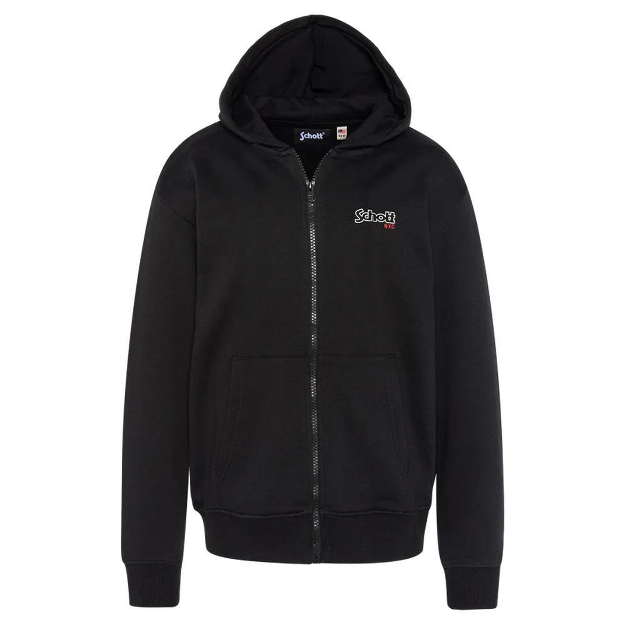 Schott Sweat à capuche  Garçon Schott SAM. Coloris disponibles : Noir