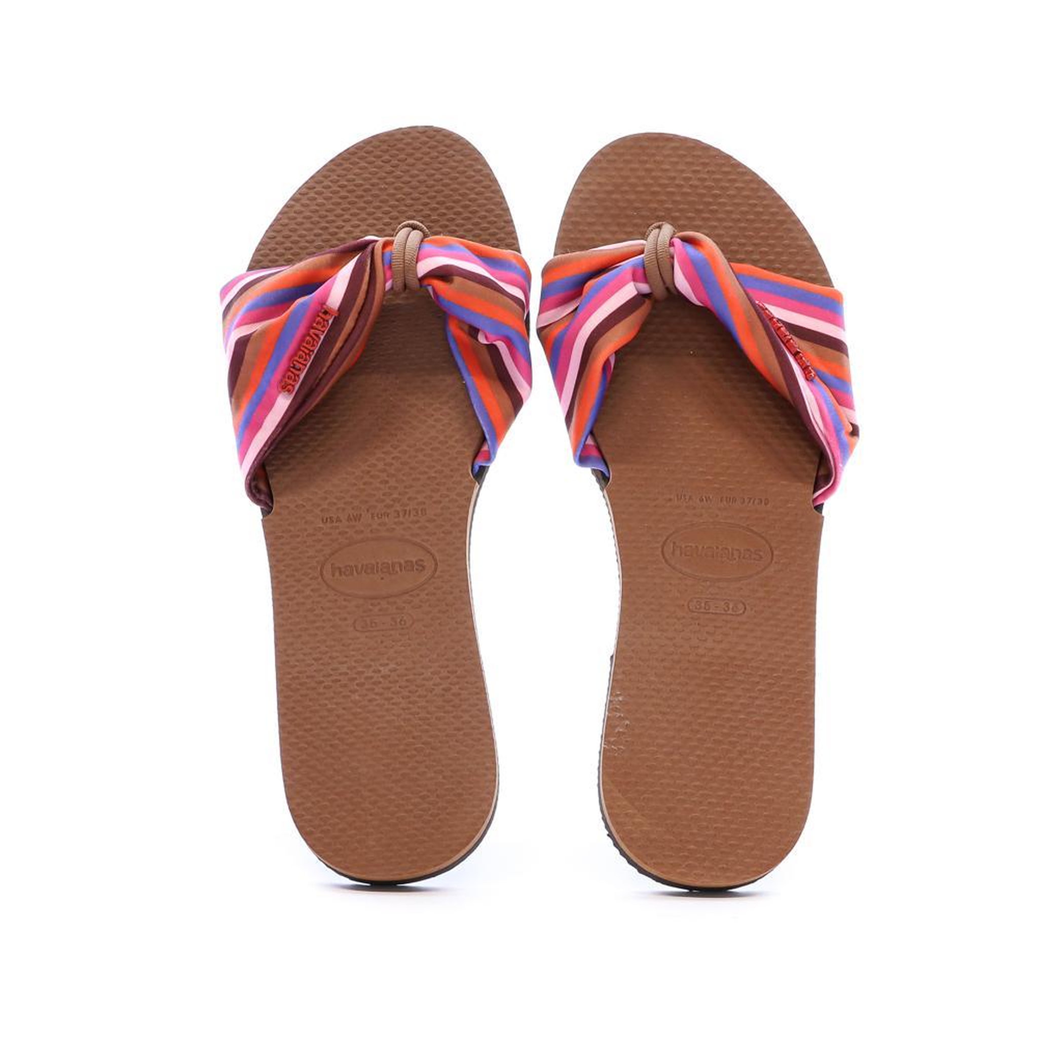 Voir la diapositive 4 : HAVAIANAS Tongs Rouge/Bleu Femme Havaianas Tropez