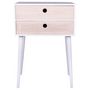 Voir la diapositive 2 : HOUSE NORDIC House Nordic Table de chevet Annelies Blanc et naturel