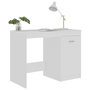 Voir la diapositive 5 : VIDAXL Bureau Blanc 100x50x76 cm Bois d'ingenierie
