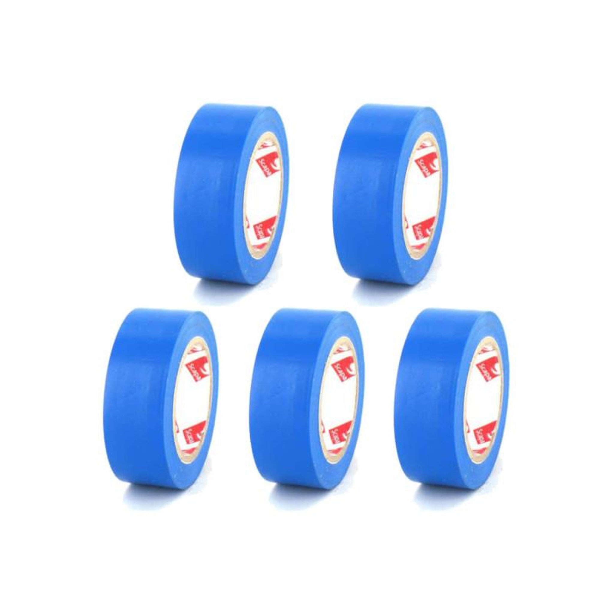 Scapa Lot de 5 rubans adhésifs électriques scapa - pvc - bleu - 15mm - 2702b-15