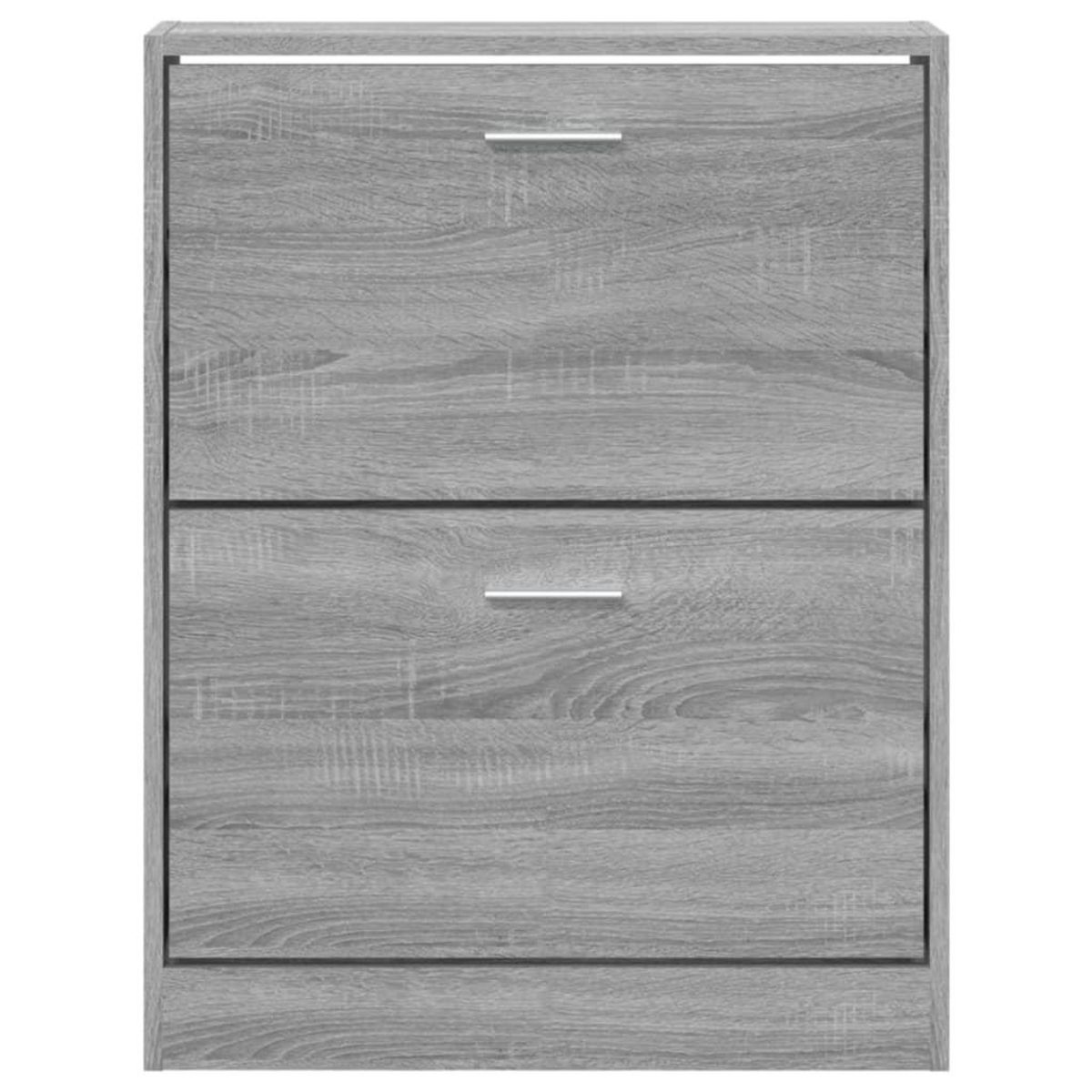 VIDAXL Armoire a chaussures Sonoma gris 59x17x81 cm Bois d'ingenierie