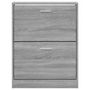 Voir la diapositive 5 : VIDAXL Armoire a chaussures Sonoma gris 59x17x81 cm Bois d'ingenierie