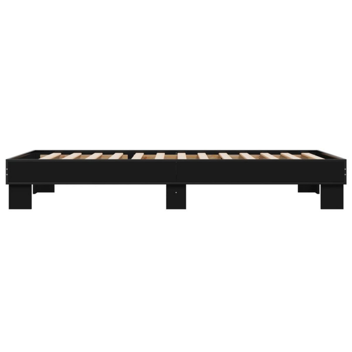 VIDAXL Cadre de lit sans matelas noir 75x190 cm