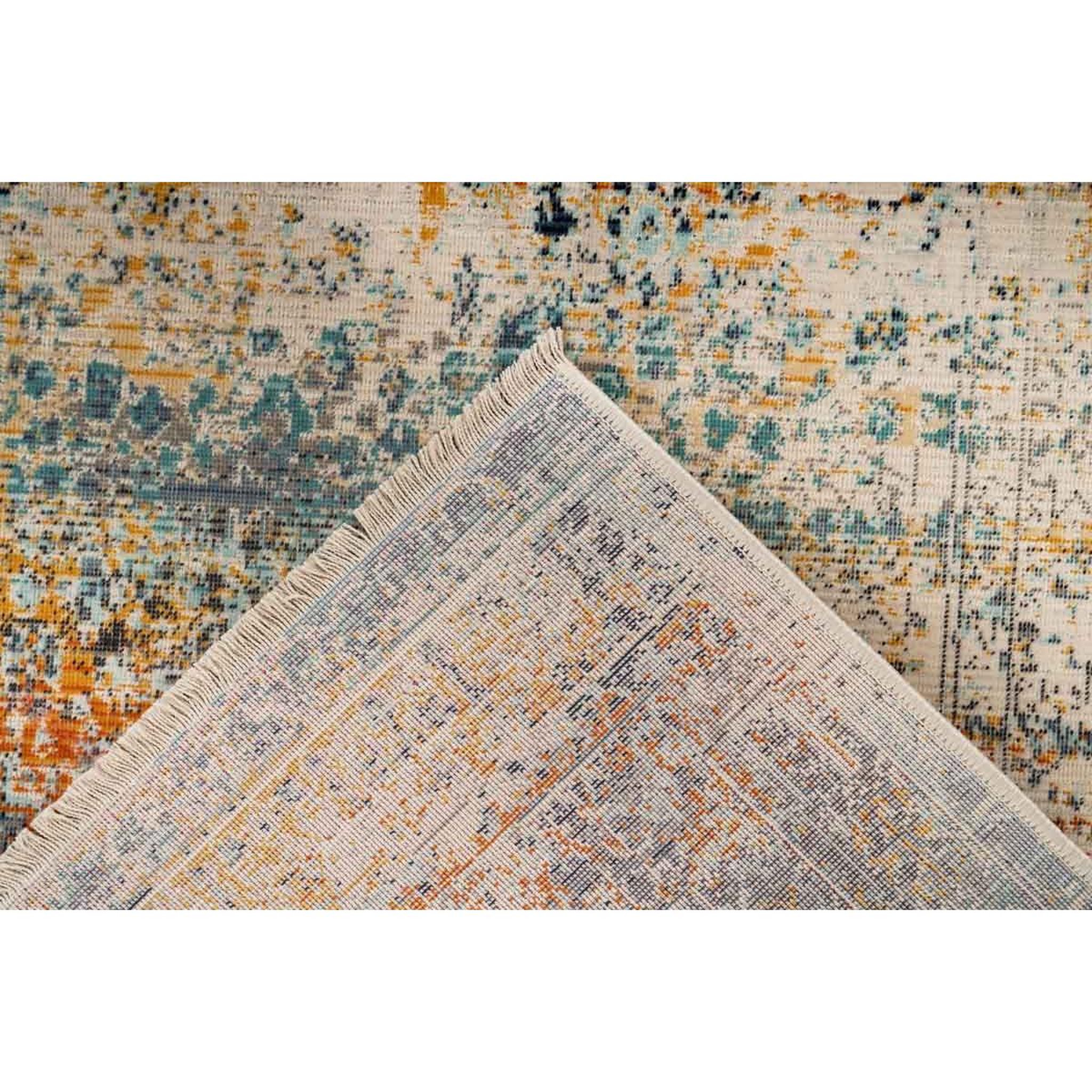Voir la diapositive 4 : Paris Prix Tapis Tissé Ethnique à Poils Plats  Charu II  Bleu
