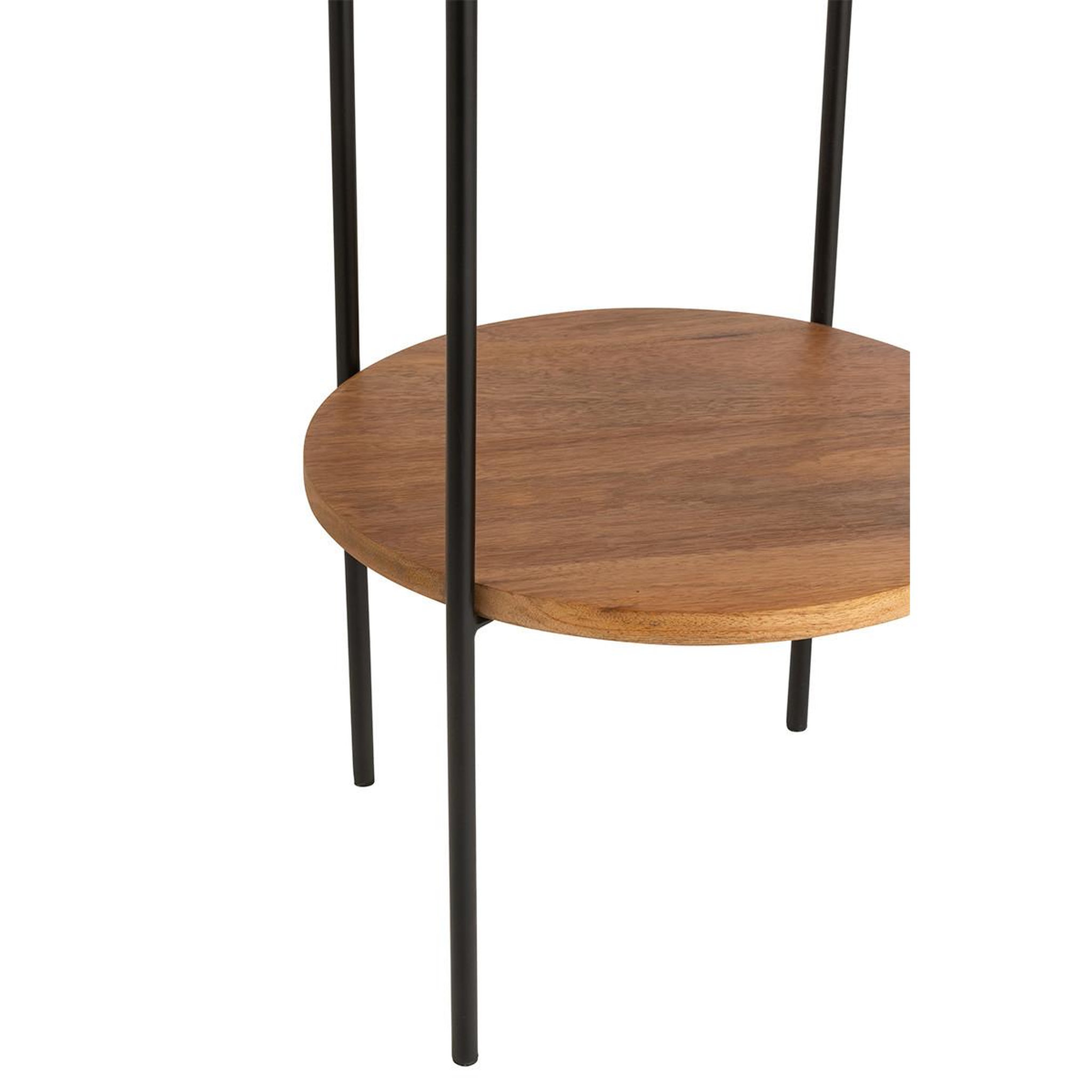 Voir la diapositive 3 : J-LINE Lampadaire en bois  manguier  160cm naturel