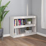 Voir la diapositive 3 : VIDAXL Bibliotheque/Separateur de piece Blanc 100x30x71,5cm Pin massif
