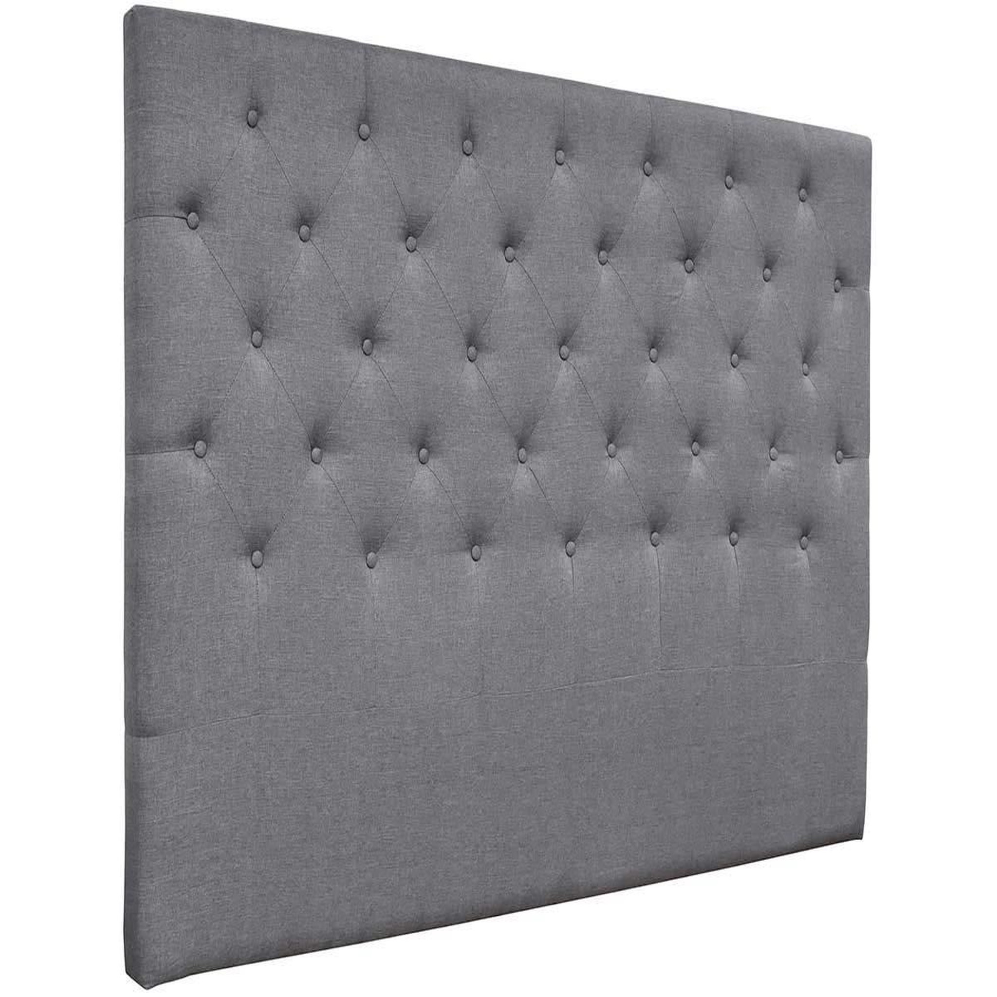 Voir la diapositive 2 : Habitat et Jardin Tête de lit capitonnée  Déco  - 189 cm - Gris - En tissu