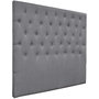 Voir la diapositive 2 : Habitat et Jardin Tête de lit capitonnée  Déco  - 189 cm - Gris - En tissu
