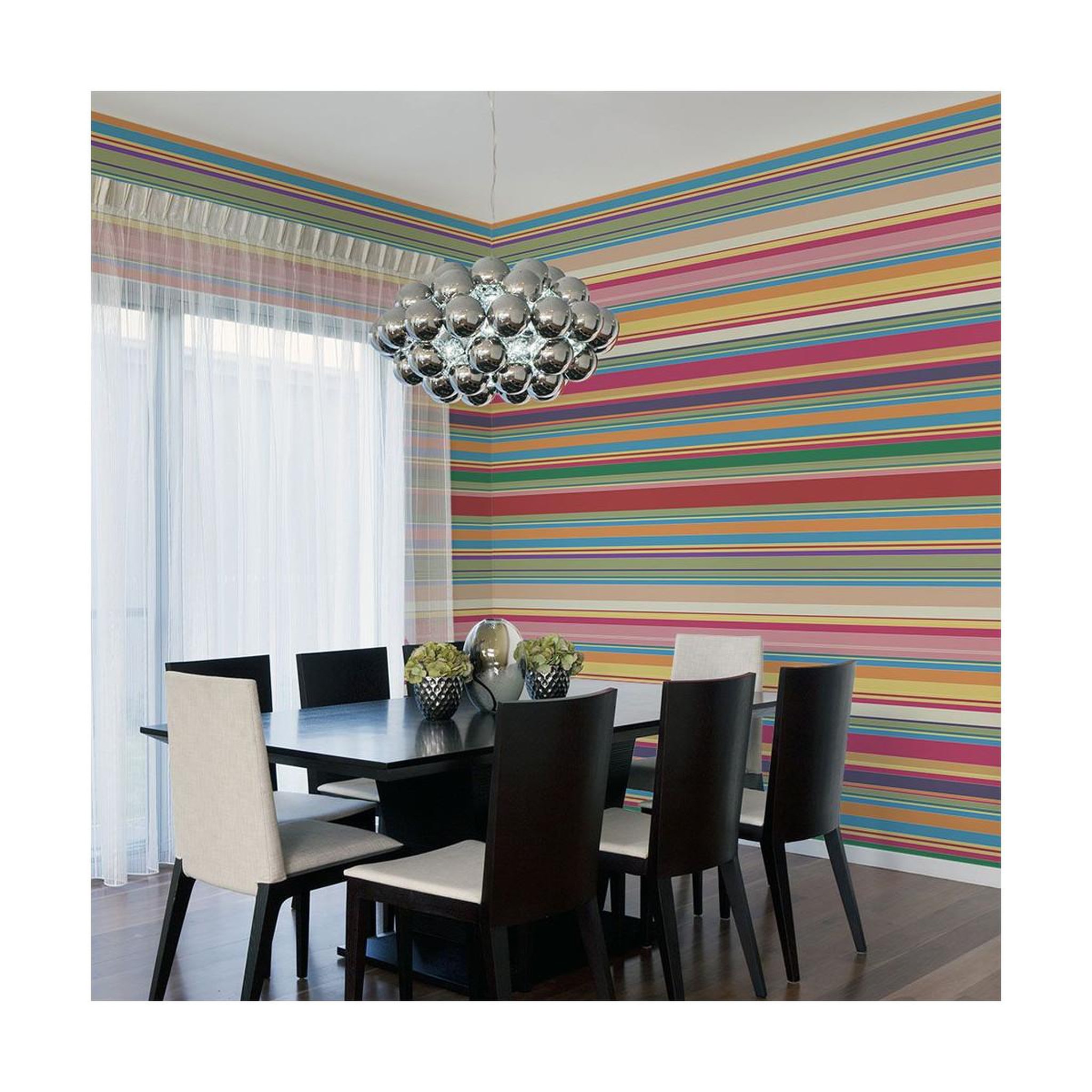 Voir la diapositive 1 : Paris Prix Papier peint  avalanche de rayures