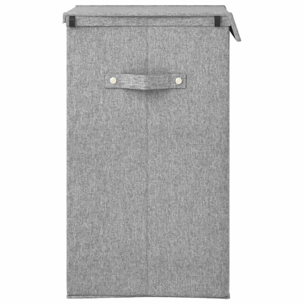 VIDAXL Panier a linge pliable Gris 26x34,5x59,5 cm Tissu en faux lin