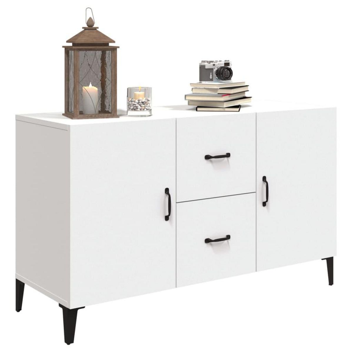 VIDAXL Buffet blanc 100x36x60 cm bois d'ingenierie