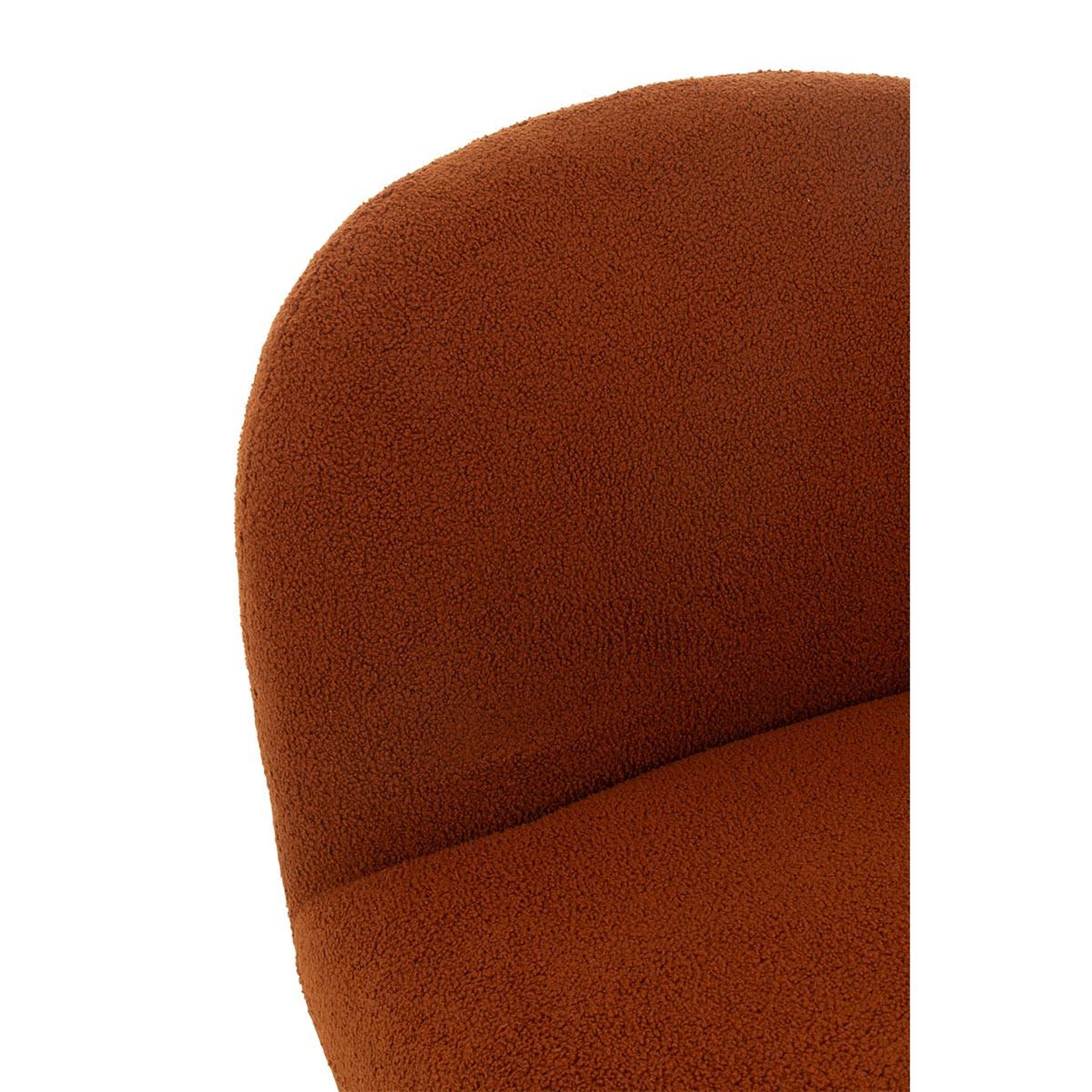 Voir la diapositive 6 : J-LINE Fauteuil Lounge  Neige  95cm Orange