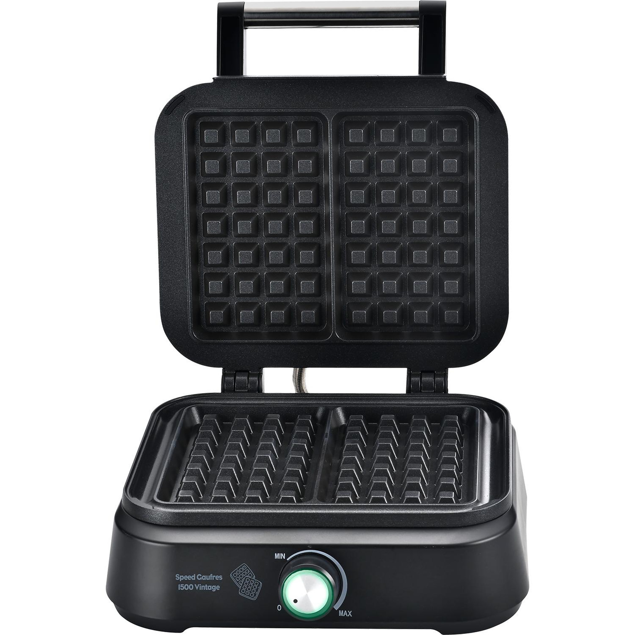 Voir la diapositive 2 : LITTLE BALANCE Gaufrier 1500w noir - 8652