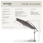Voir la diapositive 6 : tectake Parasol ø 350 cm gris