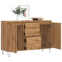 Voir la diapositive 3 : VIDAXL Buffet chene artisanal 104x35x70 cm bois d'ingenierie