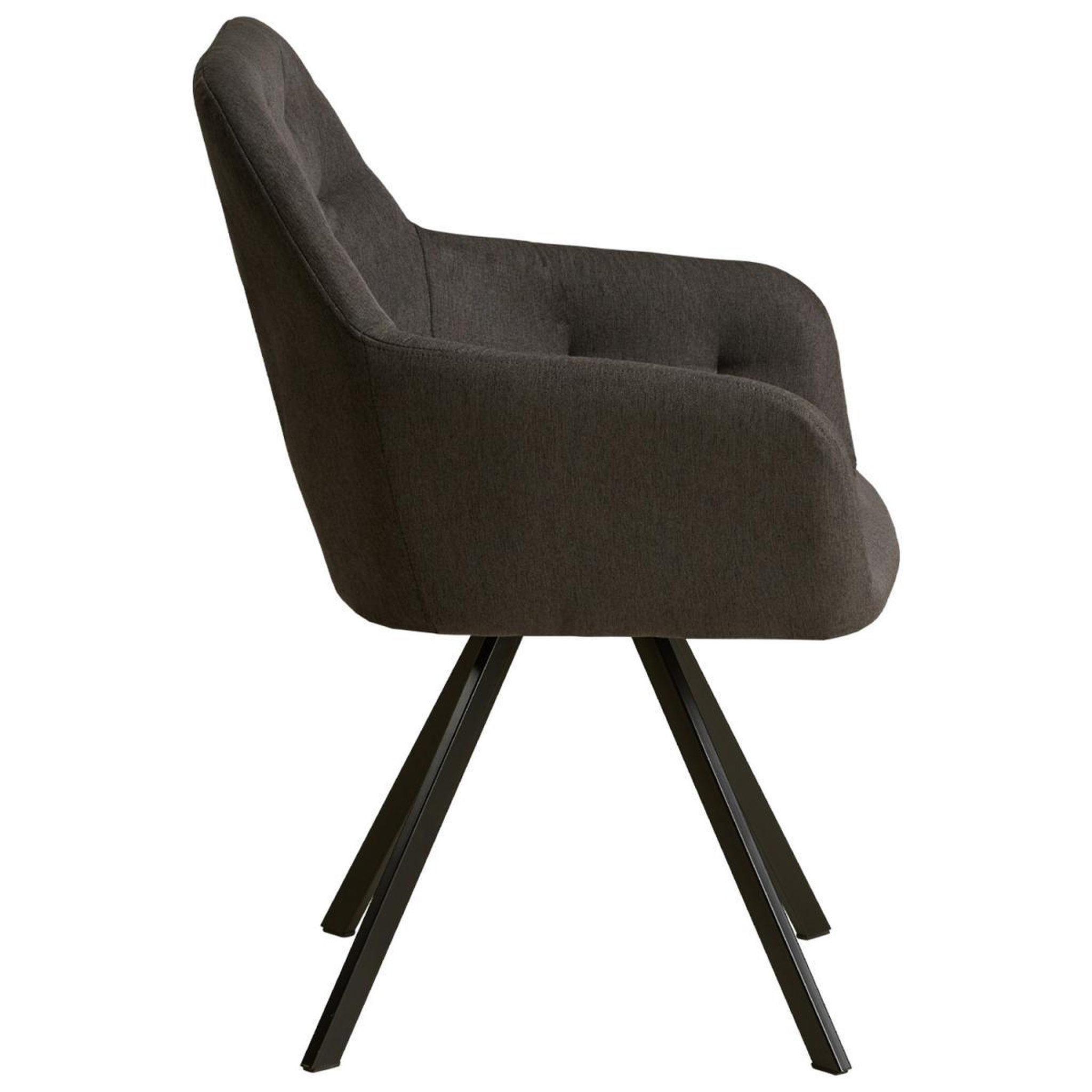 Voir la diapositive 4 : HomeStyle4U Chaise Salle à Manger Anthracite Design Moderne
