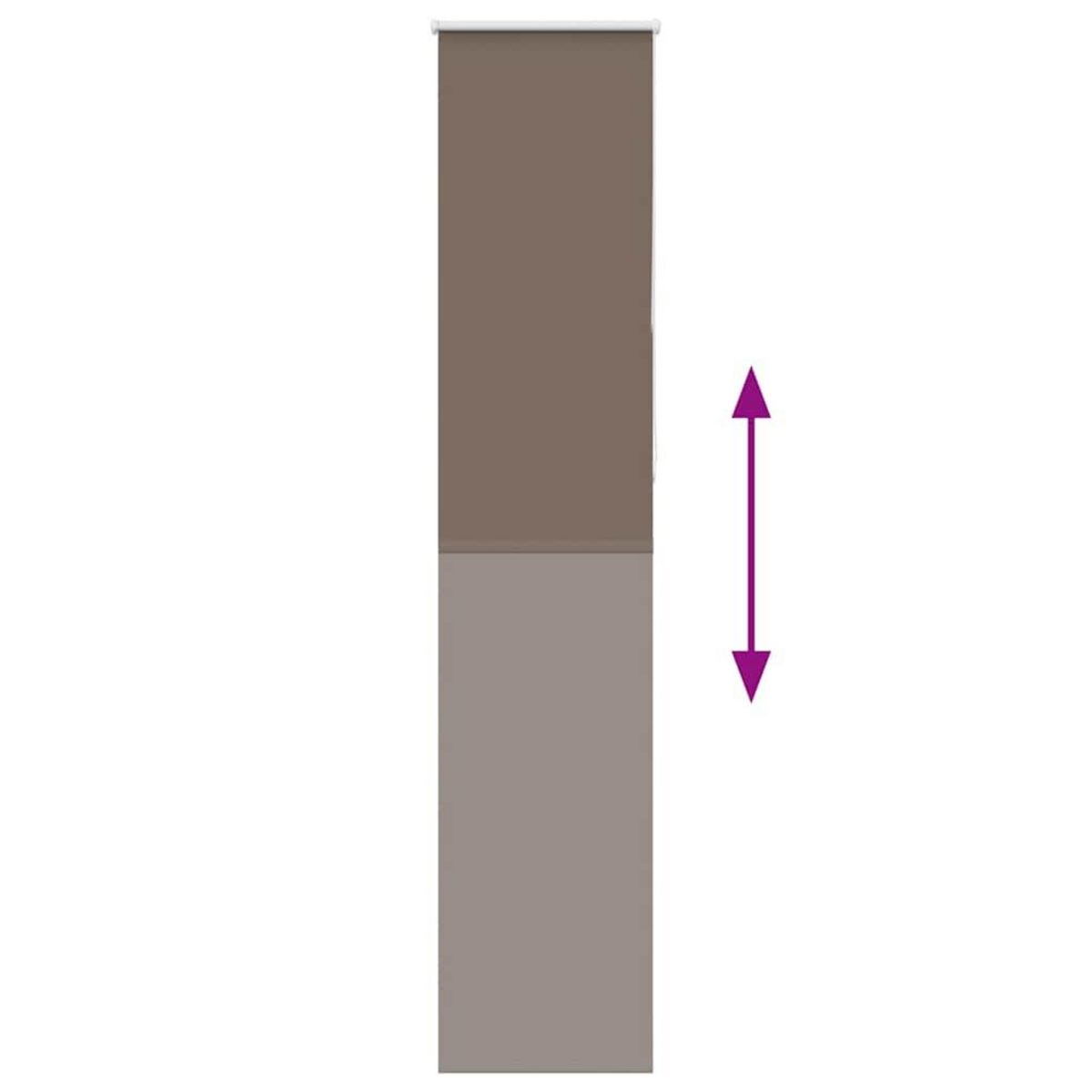 VIDAXL Store enrouleur occultant cafe 60x230cm largeur du tissu 55,7cm