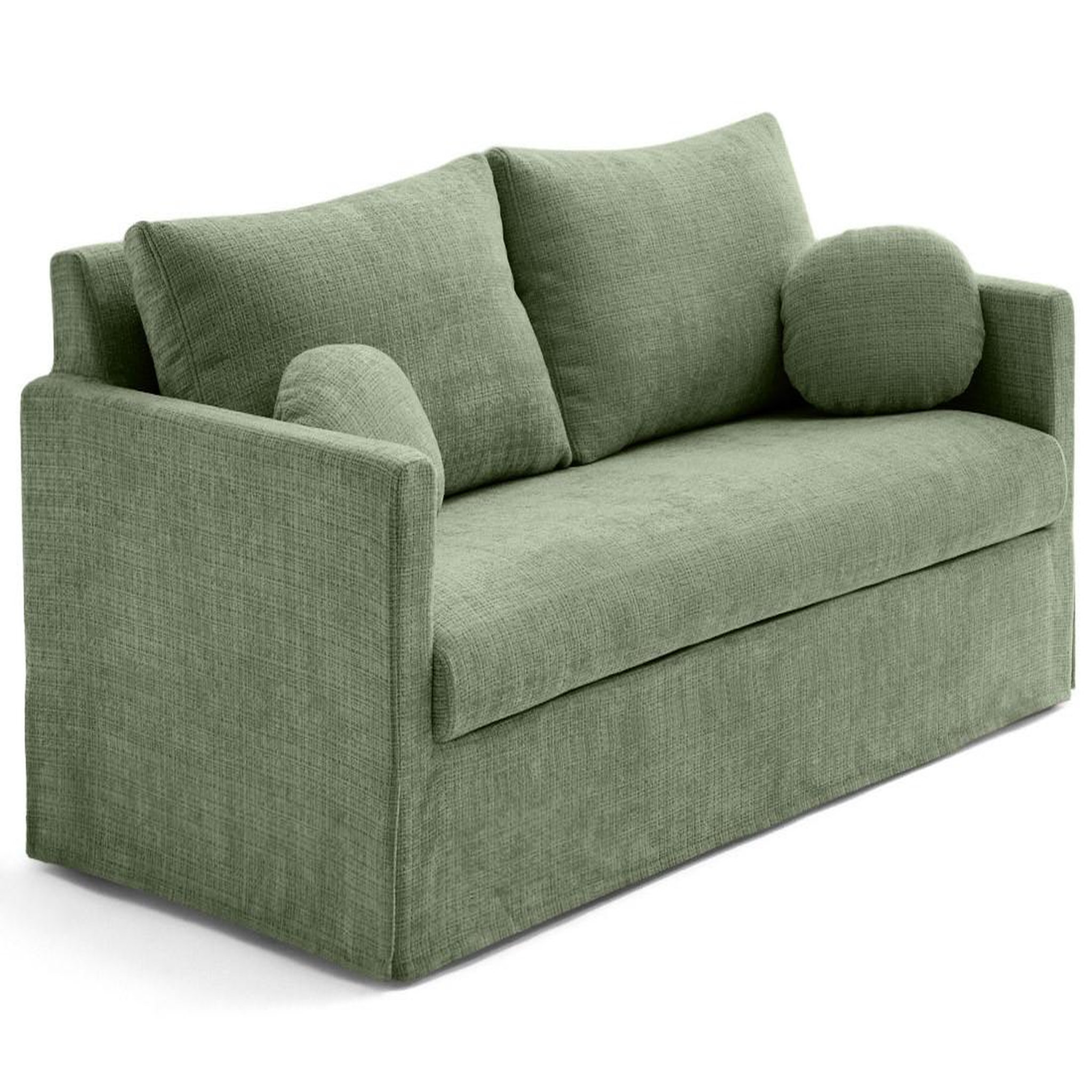 Voir la diapositive 5 : LISA DESIGN Serena - canapé droit déhoussable 3 places en velours texturé