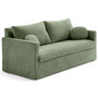 Voir la diapositive 5 : LISA DESIGN Serena - canapé droit déhoussable 3 places en velours texturé