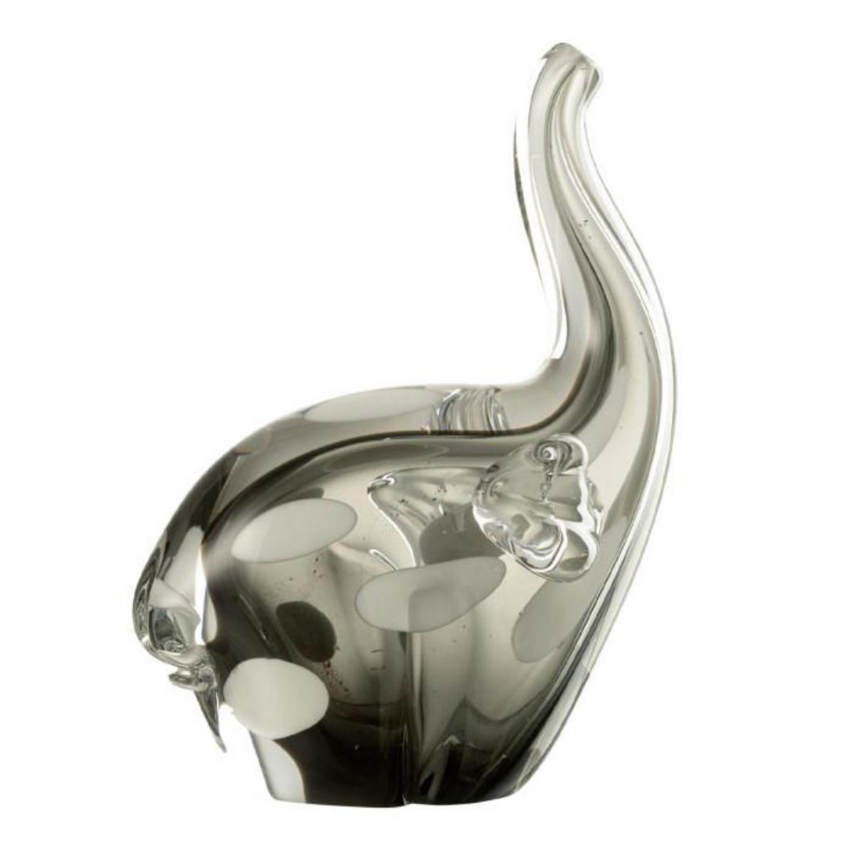 Paris Prix Statuette Éléphant en Verre  Gavin  17cm Noir