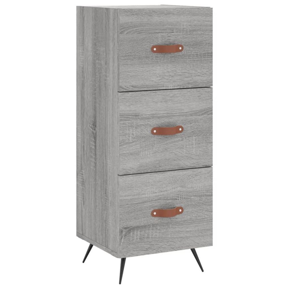 VIDAXL Buffet Sonoma gris 34,5x34x90 cm Bois d'ingenierie